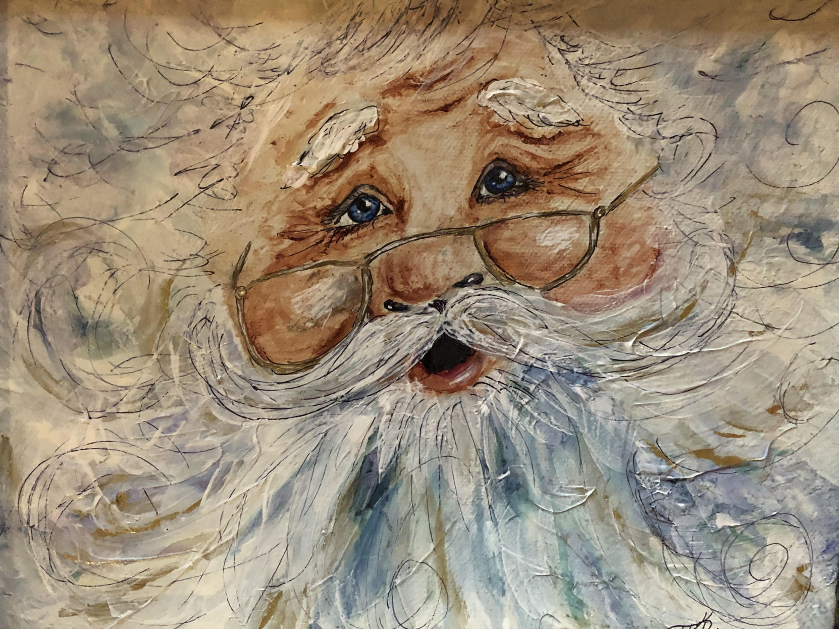 "Merry Santa" by Teresa Brown